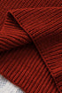Zipped Turtleneck Drop Shoulder Knit Sweater